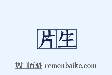 片生是什么意思的图片